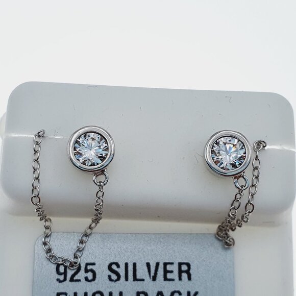 925 sterling silver luxury CZ earrings for women/girls, Best forRJUS2153 - Picture 1 of 10